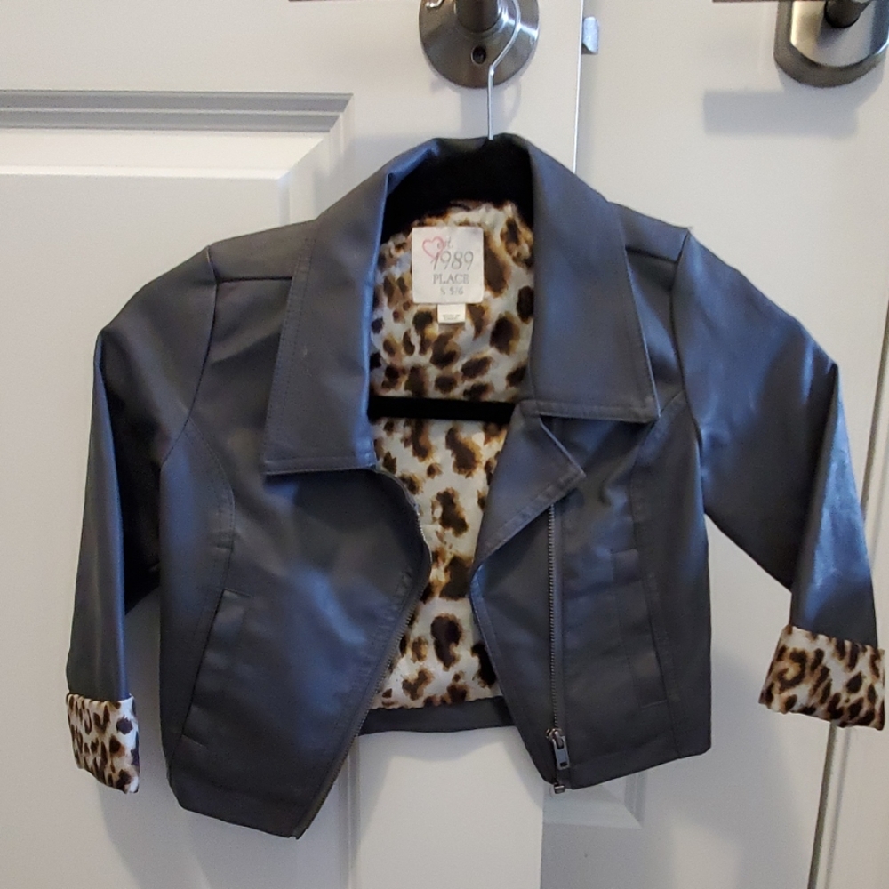 Toddler leather jacket